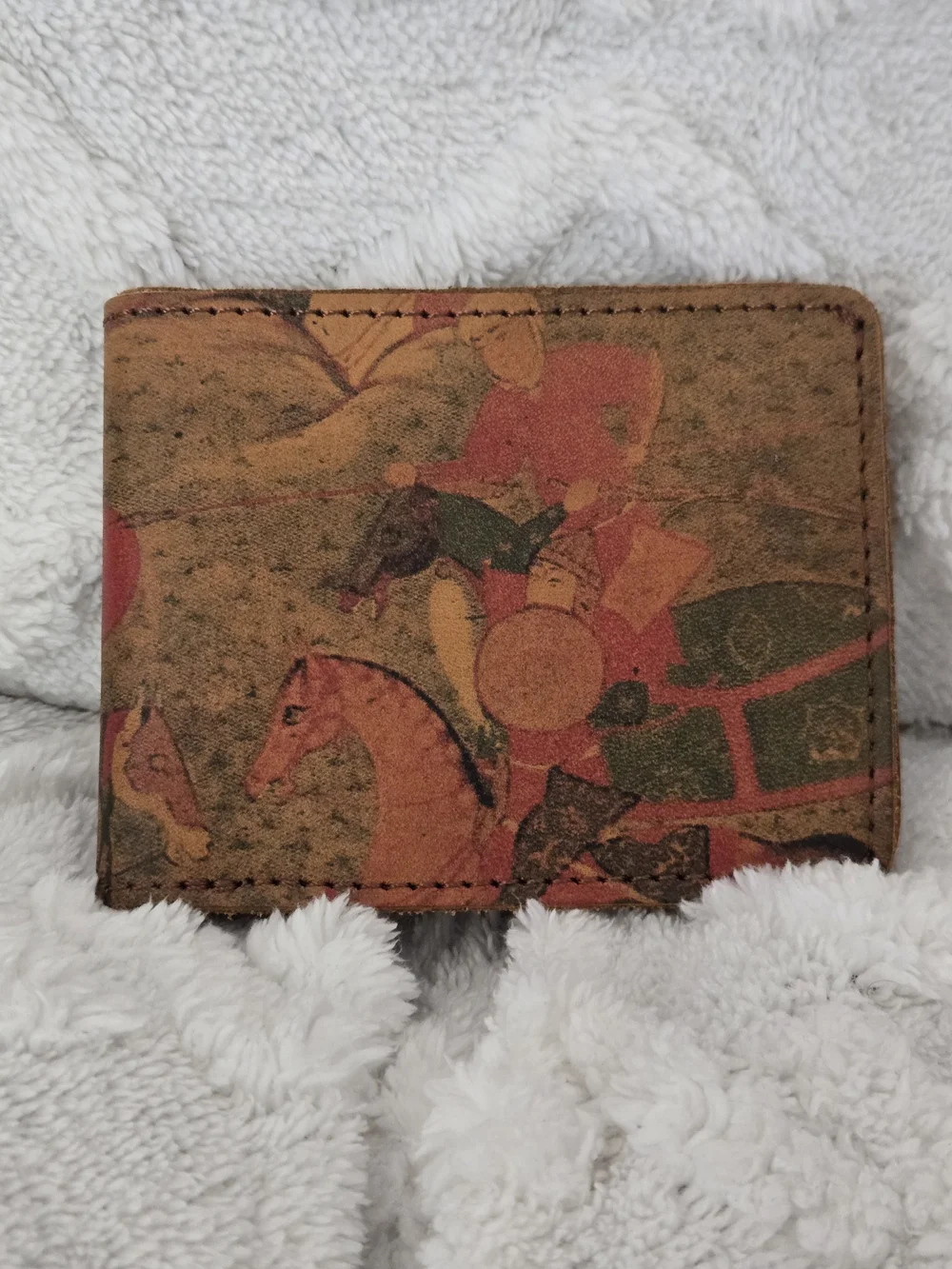 Kanishka Asian Traditional Warrior Oriental Art Leather Bifold Wallet